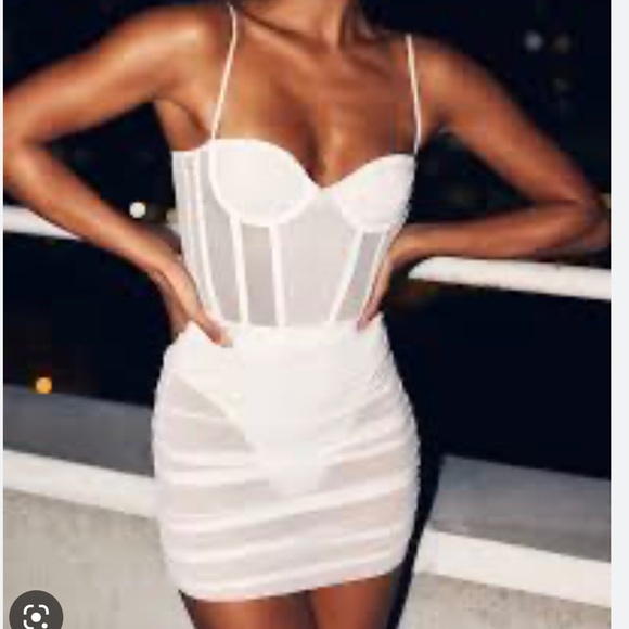 White fox Boutique mesh dress - Picture 3 of 3